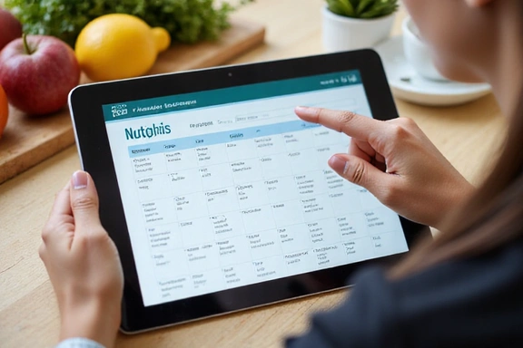 Nutricionista explicando un plan de alimentación personalizado